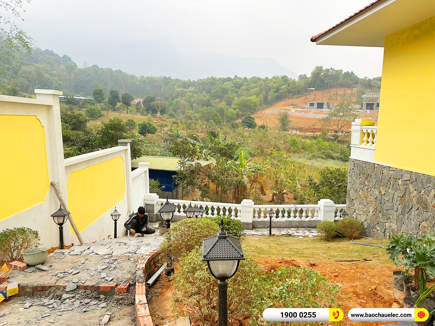 Lắp đặt hệ thống &acirc;m thanh nhạc nền, s&acirc;n vườn RCF cho Biệt thự tại Ba V&igrave; &ndash; H&agrave; Nội 