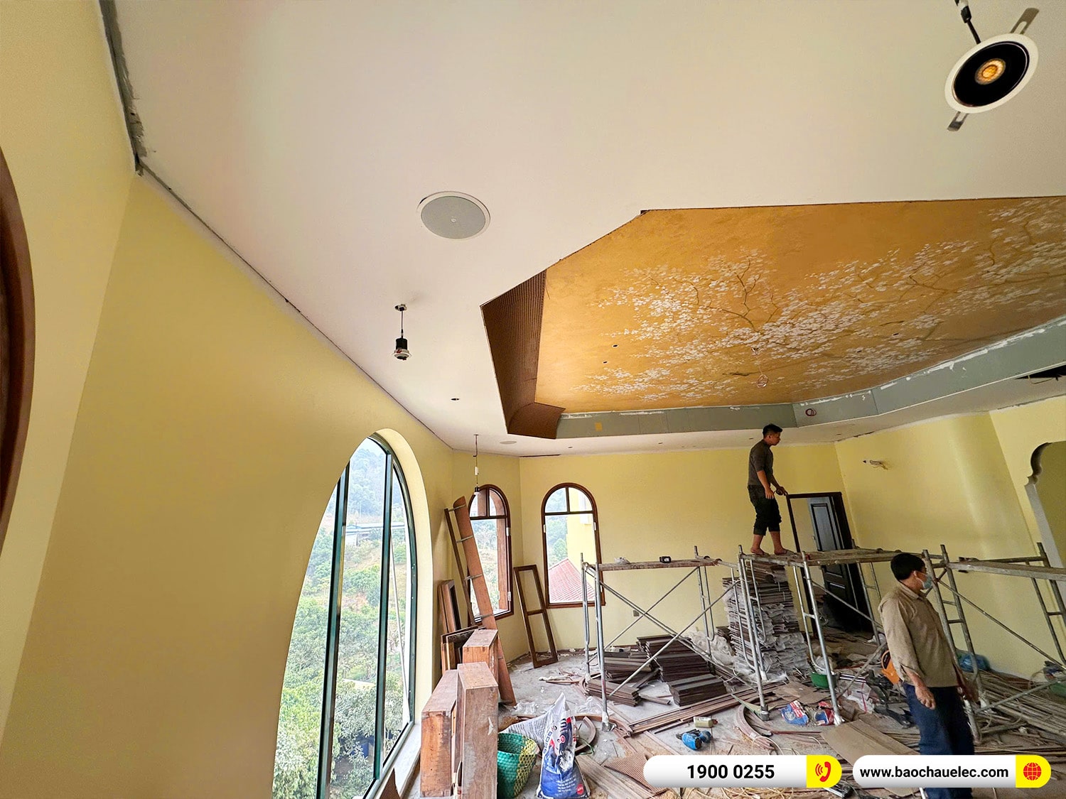 Lắp đặt hệ thống &acirc;m thanh nhạc nền, s&acirc;n vườn RCF cho Biệt thự tại Ba V&igrave; &ndash; H&agrave; Nội