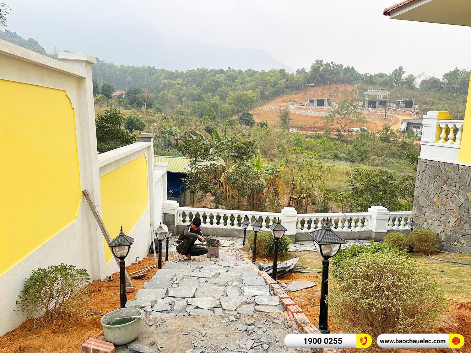 Lắp đặt hệ thống &acirc;m thanh nhạc nền, s&acirc;n vườn RCF cho Biệt thự tại Ba V&igrave; &ndash; H&agrave; Nội 