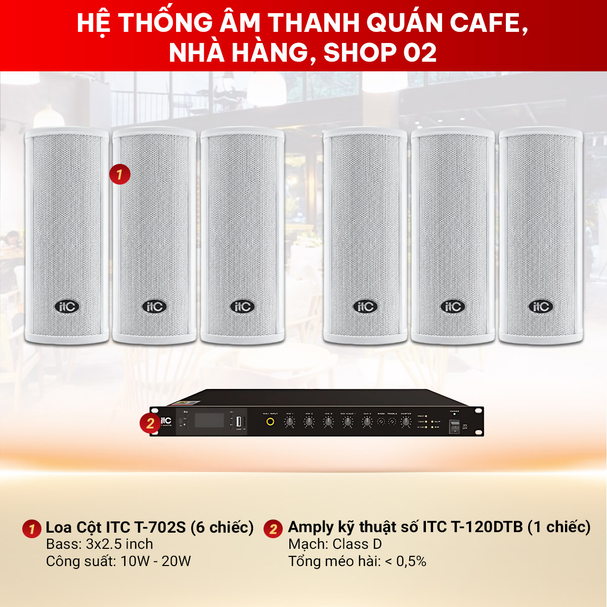 Hệ Thống &Acirc;m Thanh Qu&aacute;n Cafe, Nh&agrave; H&agrave;ng, Shop, Spa 02