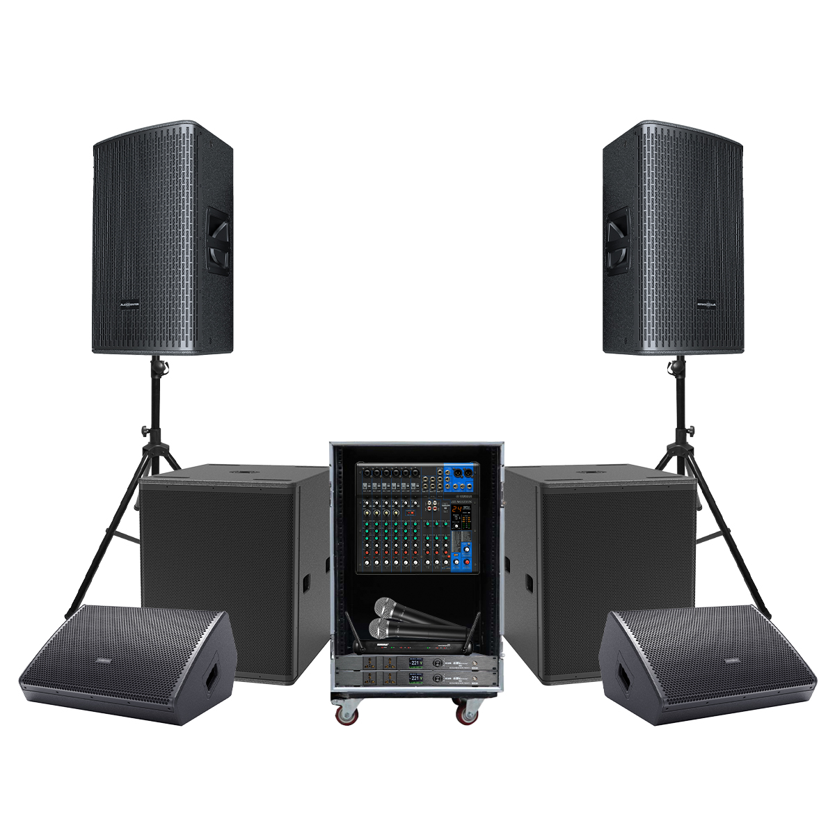 Hệ thống âm thanh Audiocenter cho sân khấu biểu diễn acoustic, cafe 02