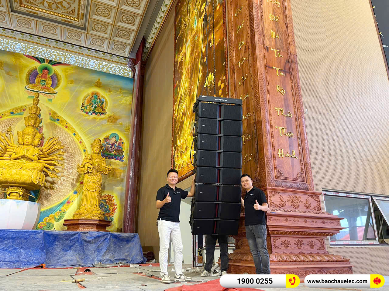 Hệ thống Line Array Audiocenter Avanda 210A hơn 1 tỷ cho Ch&ugrave;a Khai Nguy&ecirc;n tại H&agrave; Nội 