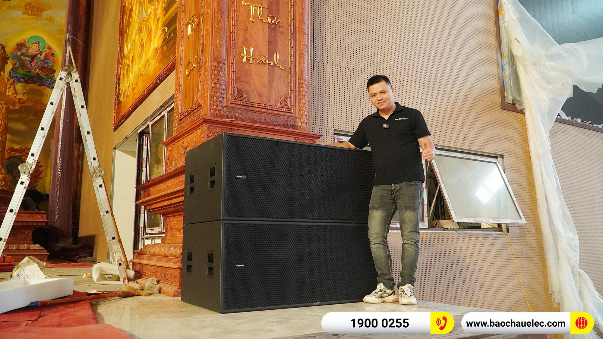 Hệ thống Line Array Audiocenter Avanda 210A hơn 1 tỷ cho Ch&ugrave;a Khai Nguy&ecirc;n tại H&agrave; Nội 