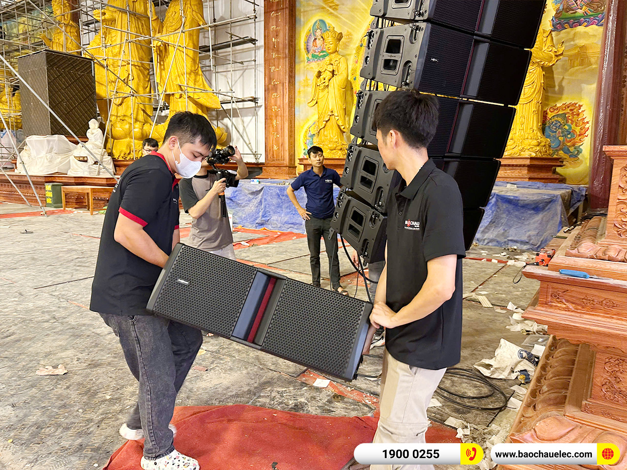 Hệ thống Line Array Audiocenter Avanda 210A hơn 1 tỷ cho Ch&ugrave;a Khai Nguy&ecirc;n tại H&agrave; Nội 