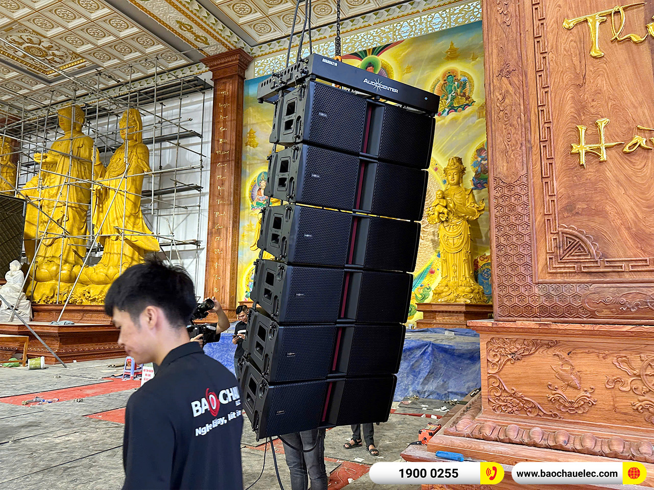 Hệ thống Line Array Audiocenter Avanda 210A hơn 1 tỷ cho Ch&ugrave;a Khai Nguy&ecirc;n tại H&agrave; Nội 