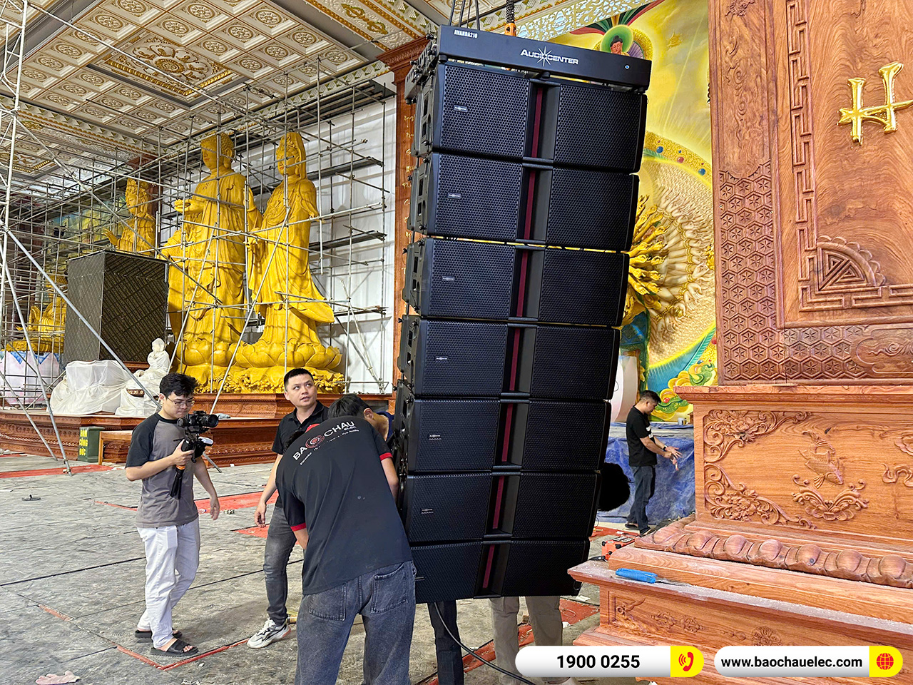 Hệ thống Line Array Audiocenter Avanda 210A hơn 1 tỷ cho Ch&ugrave;a Khai Nguy&ecirc;n tại H&agrave; Nội 