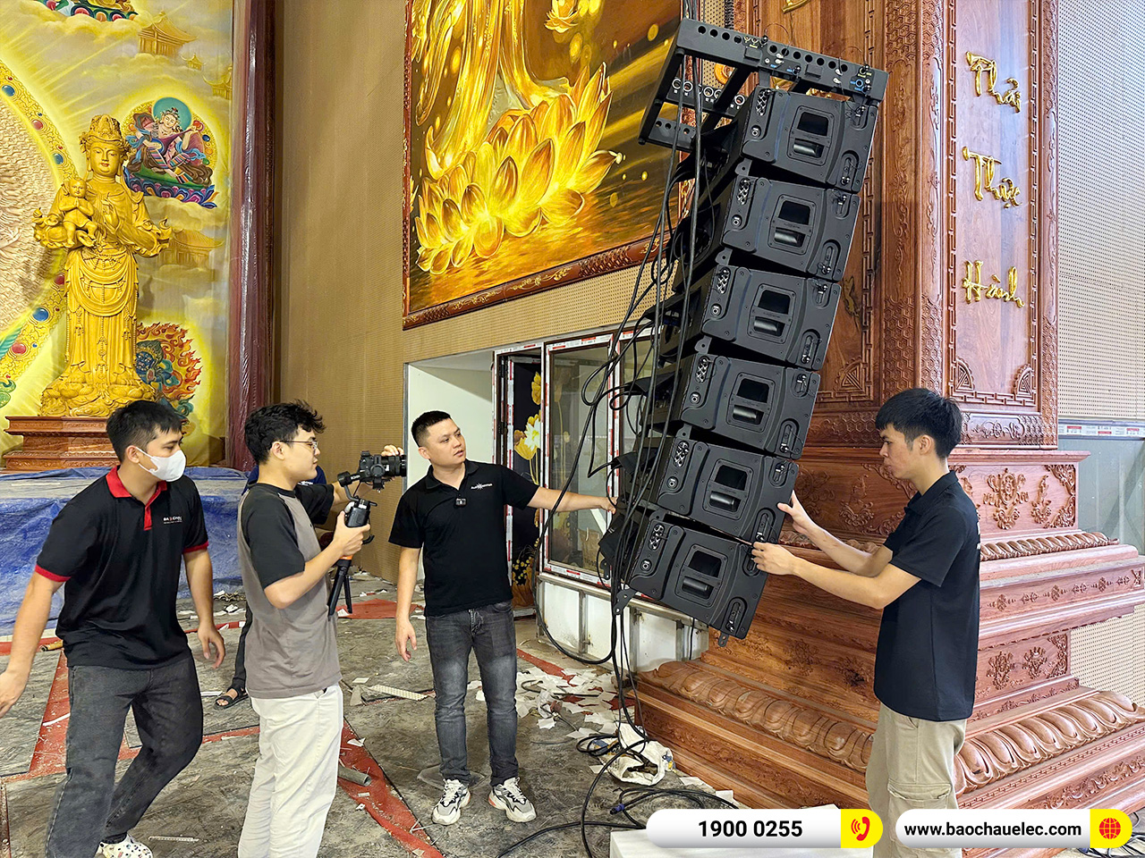 Hệ thống Line Array Audiocenter Avanda 210A hơn 1 tỷ cho Ch&ugrave;a Khai Nguy&ecirc;n tại H&agrave; Nội 