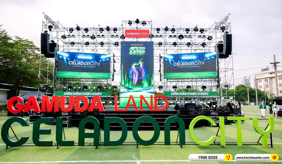 Lắp đặt hệ thống line Array dBTchnologies Vio L1610 cho sự kiện Celadon City By Gamuda Land