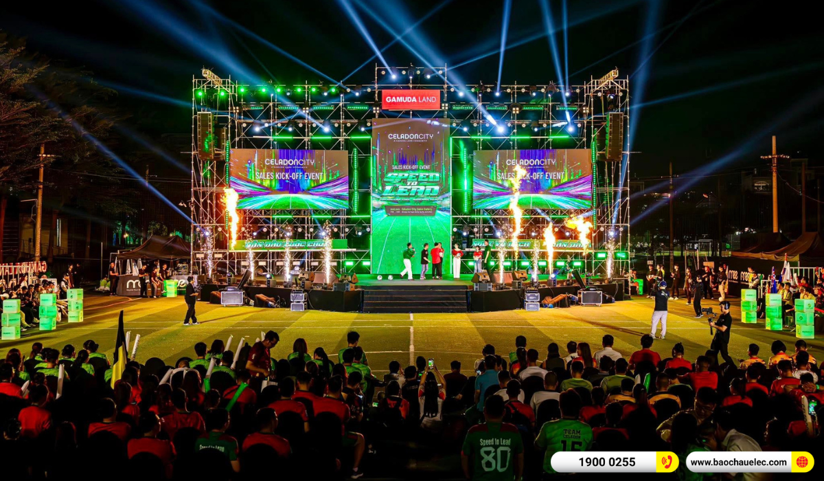 Lắp đặt hệ thống line Array dBTchnologies Vio L1610 cho sự kiện Celadon City By Gamuda Land