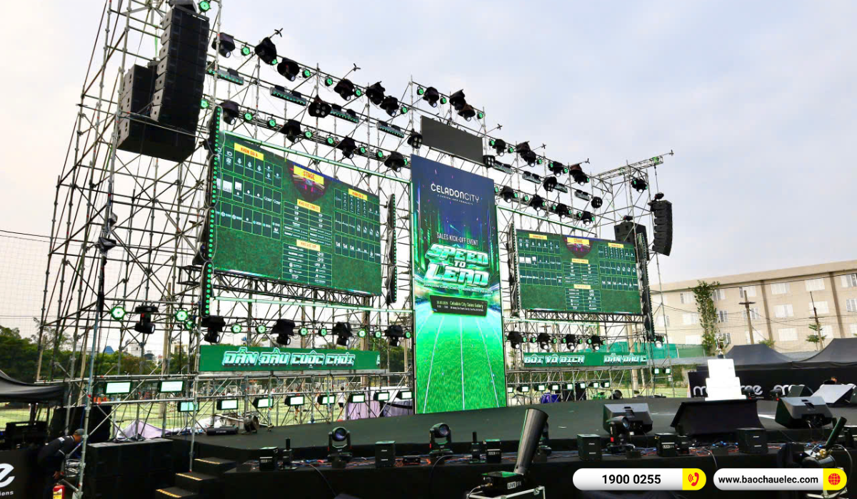 Lắp đặt hệ thống line Array dBTchnologies Vio L1610 cho sự kiện Celadon City By Gamuda Land