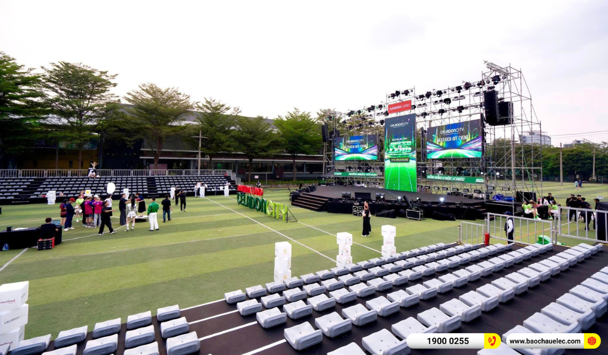 Lắp đặt hệ thống line Array dBTchnologies Vio L1610 cho sự kiện Celadon City By Gamuda Land
