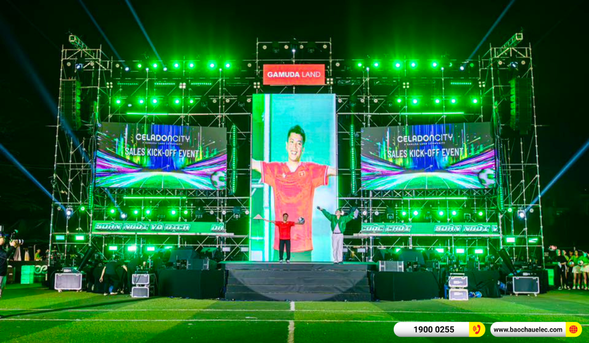 Lắp đặt hệ thống line Array dBTchnologies Vio L1610 cho sự kiện Celadon City By Gamuda Land