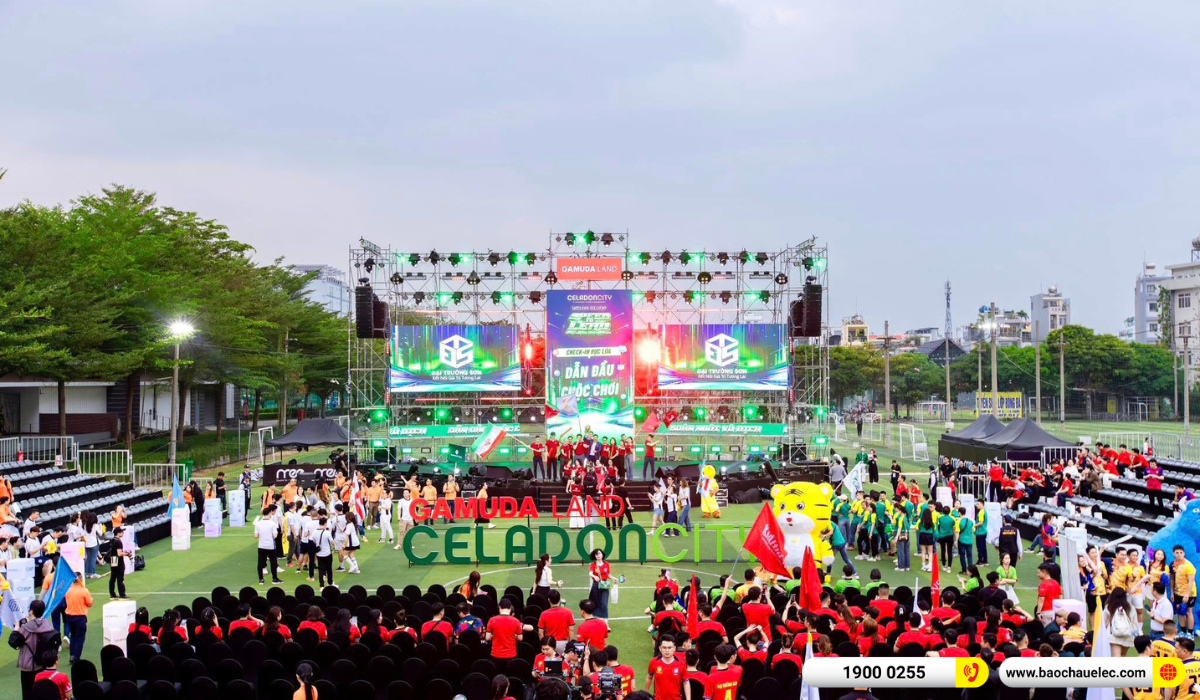 Lắp đặt hệ thống line Array dBTchnologies Vio L1610 cho sự kiện Celadon City By Gamuda Land