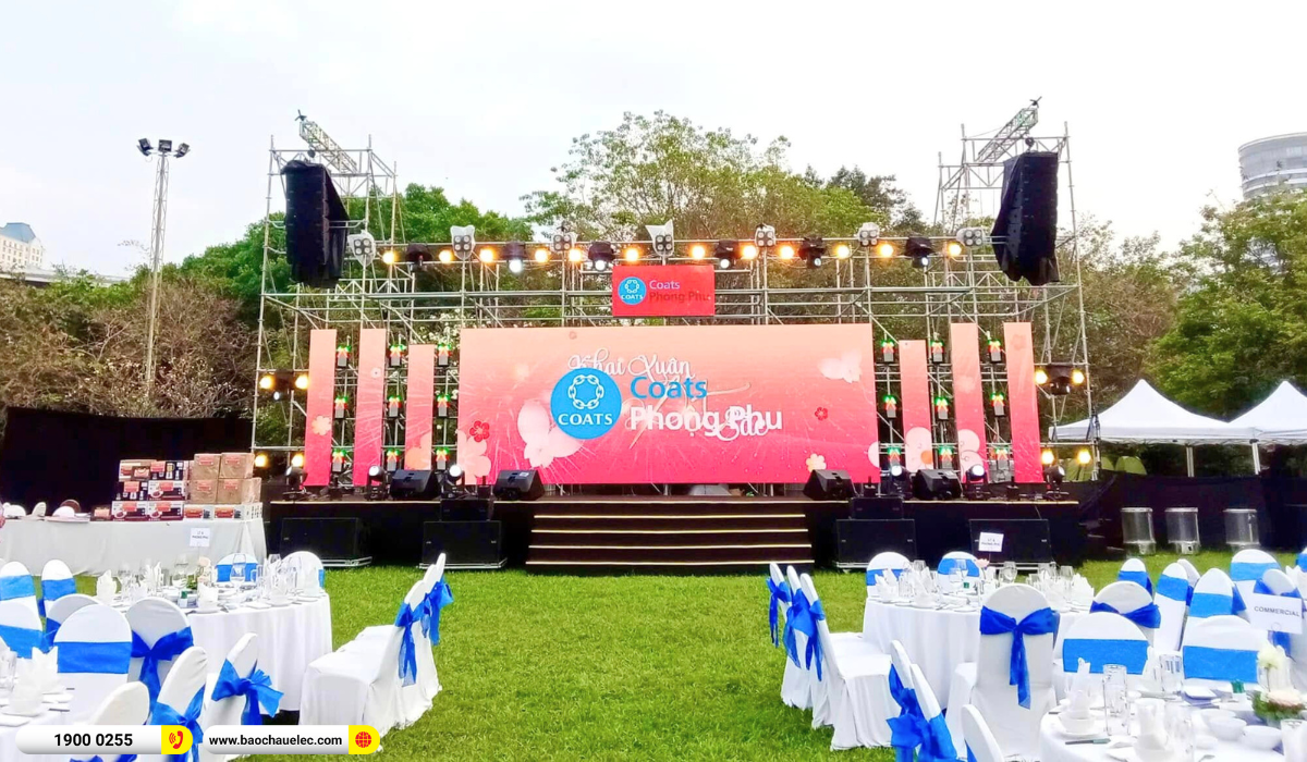 Hệ thống line Array dBTchnologies Vio L1610 cho sự kiện Khai Xu&acirc;n Dệt Sắc tại C&ocirc;ng ty Dệt May Coats Phong Ph&uacute;