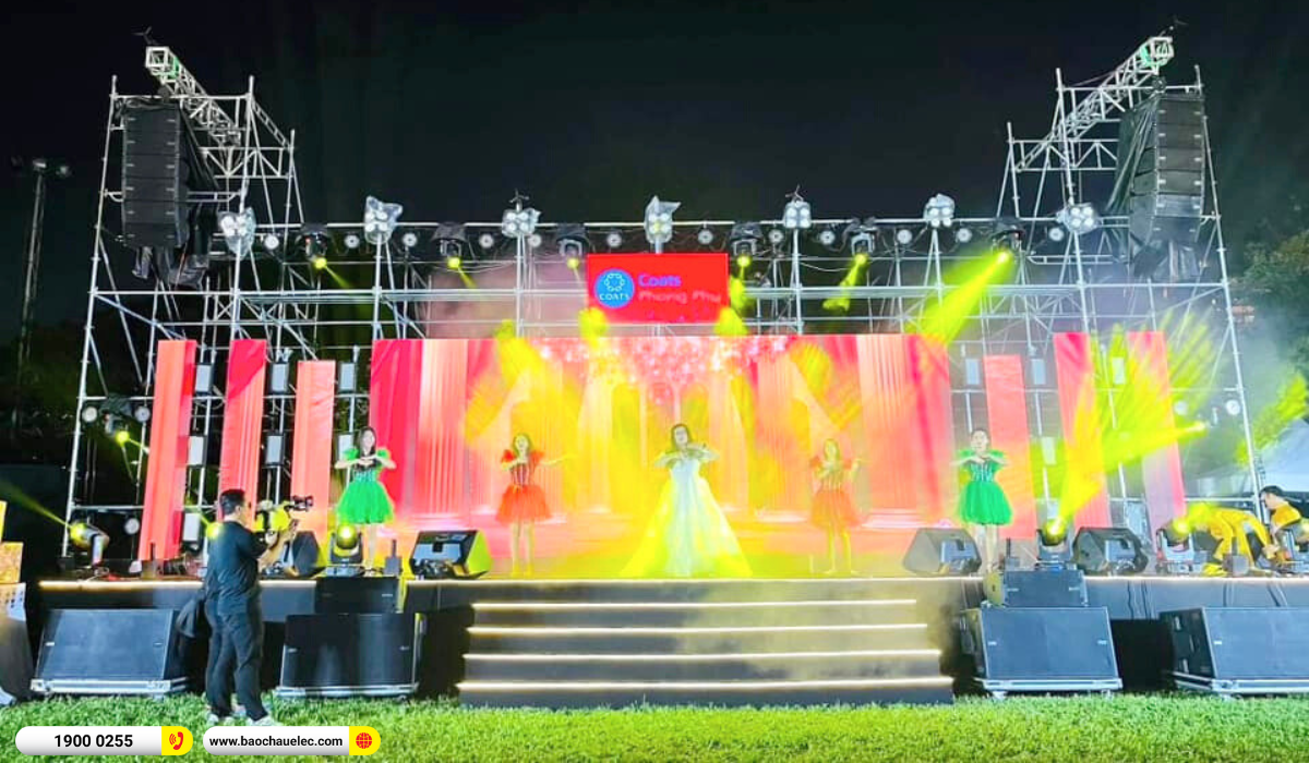 Hệ thống line Array dBTchnologies Vio L1610 cho sự kiện Khai Xu&acirc;n Dệt Sắc tại C&ocirc;ng ty Dệt May Coats Phong Ph&uacute;
