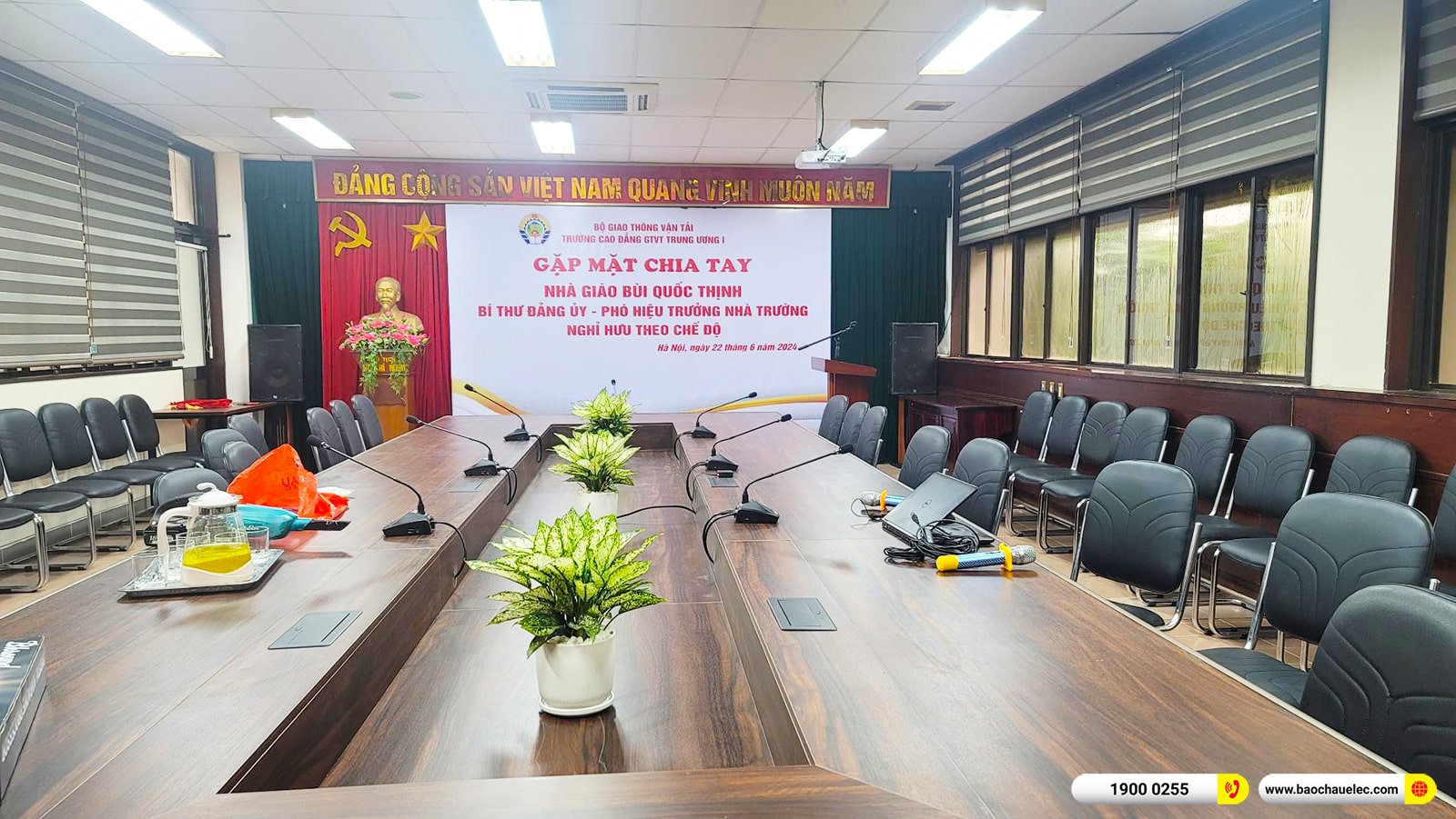 d&agrave;n &acirc;m thanh hội trường cho Trường CĐ Giao th&ocirc;ng Vận tải TW1 tại H&agrave; Nội