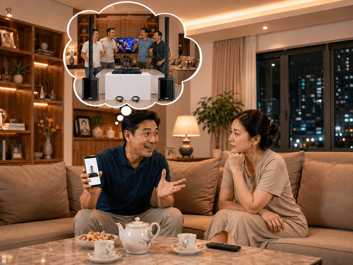Hối hận khi mua d&agrave;n karaoke liền c&ocirc;ng suất 