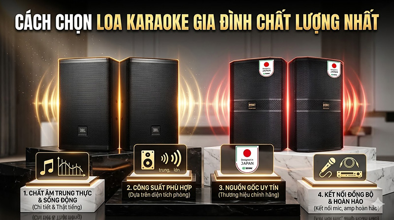 Hướng dẫn cách chọn loa karaoke gia đình chất lượng nhất