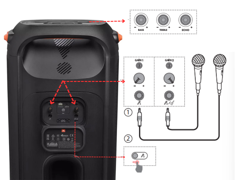 Hướng dẫn sử dụng loa JBL PartyBox 710 Chi Tiết A-Z