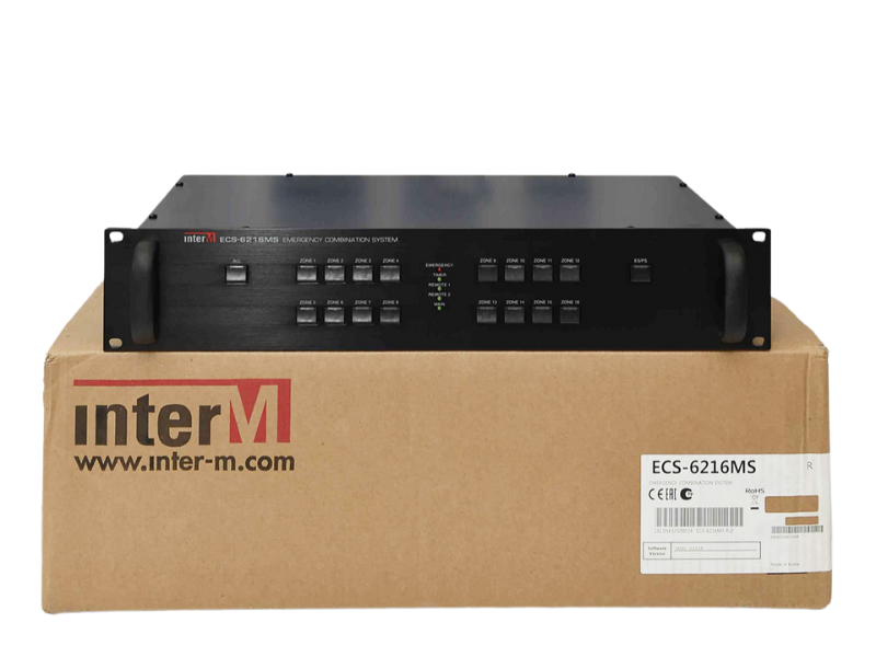 Bộ điều khiển ph&acirc;n v&ugrave;ng mở rộng của PX-6216 Inter-M ECS-6216MS