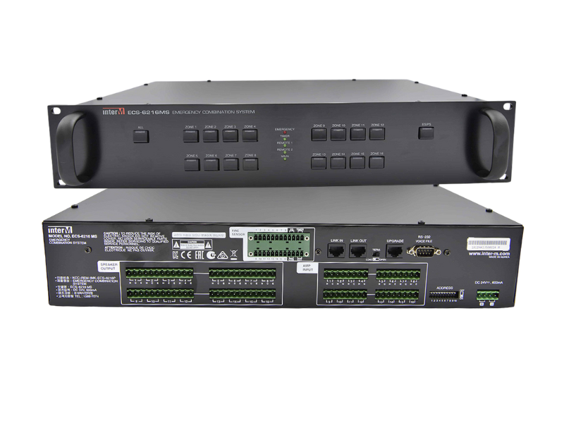 Bộ điều khiển ph&acirc;n v&ugrave;ng mở rộng của PX-6216 Inter-M ECS-6216MS