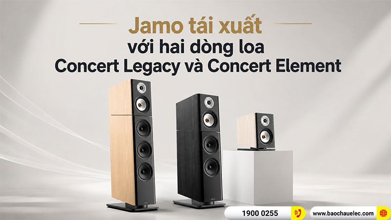 Jamo tái xuất với hai dòng loa Concert Legacy và Concert Element mới tại High End Vienna 2026