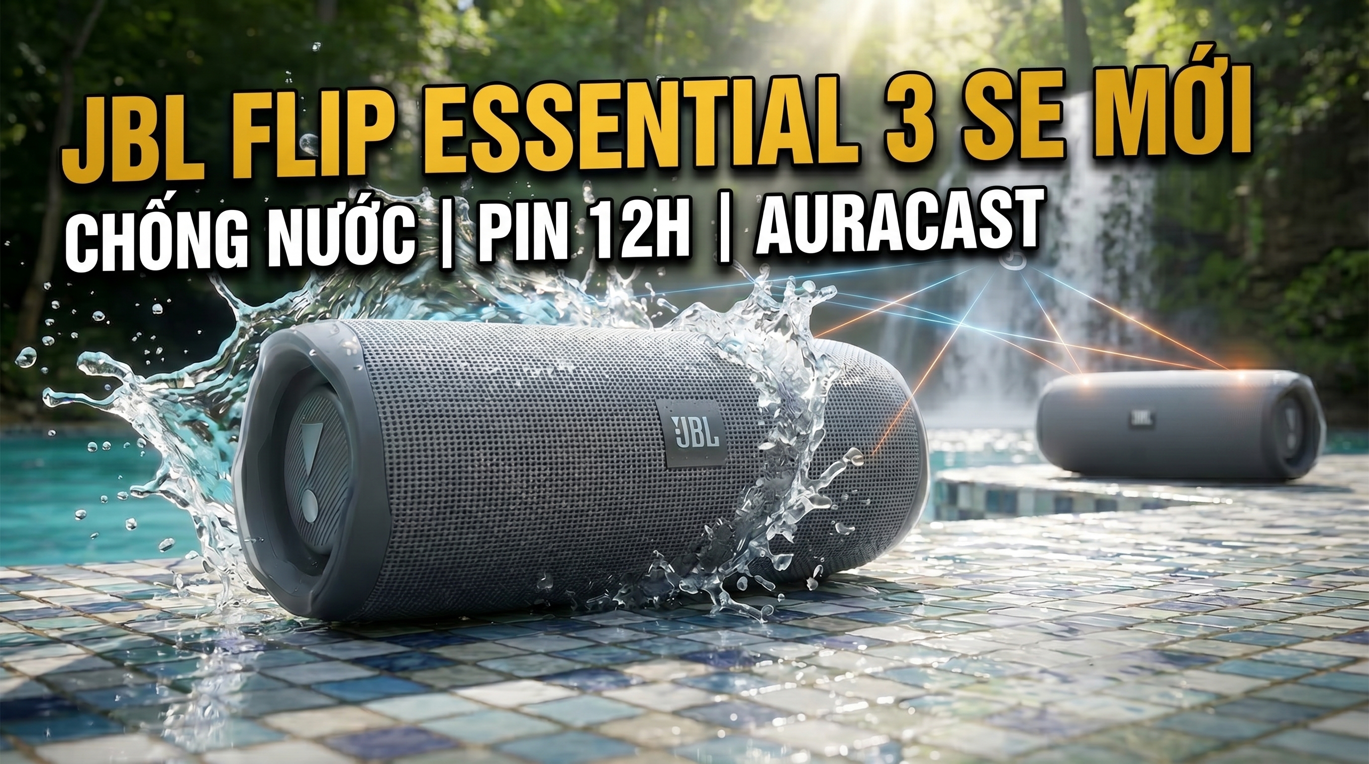 JBL ra mắt loa Bluetooth Flip Essential 3 SE: Chống nước IP67, pin 12 giờ, hỗ trợ Auracast