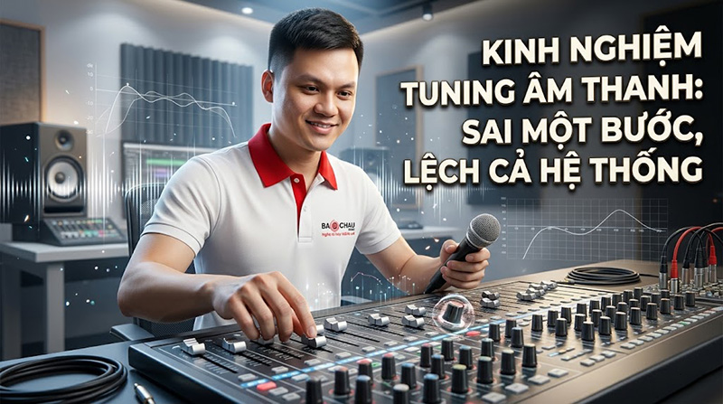 Kinh nghiệm tuning âm thanh: sai một bước, lệch cả hệ thống