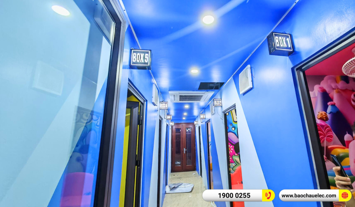 Lắp đặt 12 ph&ograve;ng h&aacute;t karaoke mini cho anh Tr&aacute;ng tại H&agrave; Nội