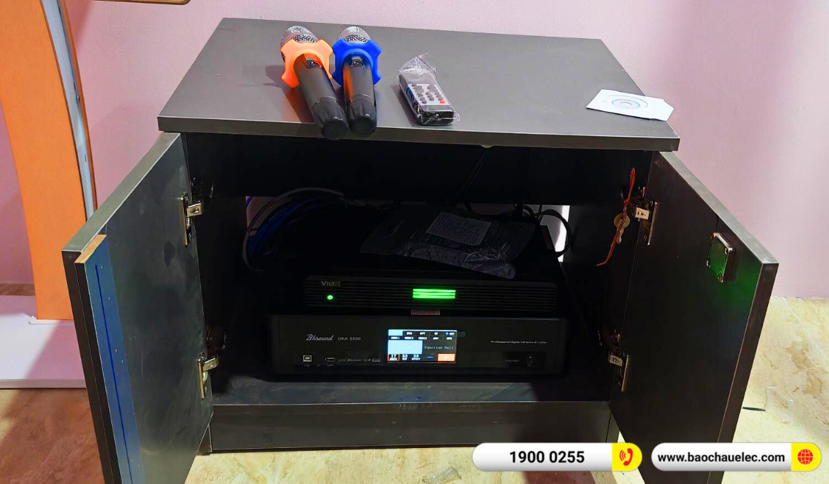 Lắp đặt 12 ph&ograve;ng h&aacute;t karaoke mini cho anh Tr&aacute;ng tại H&agrave; Nội