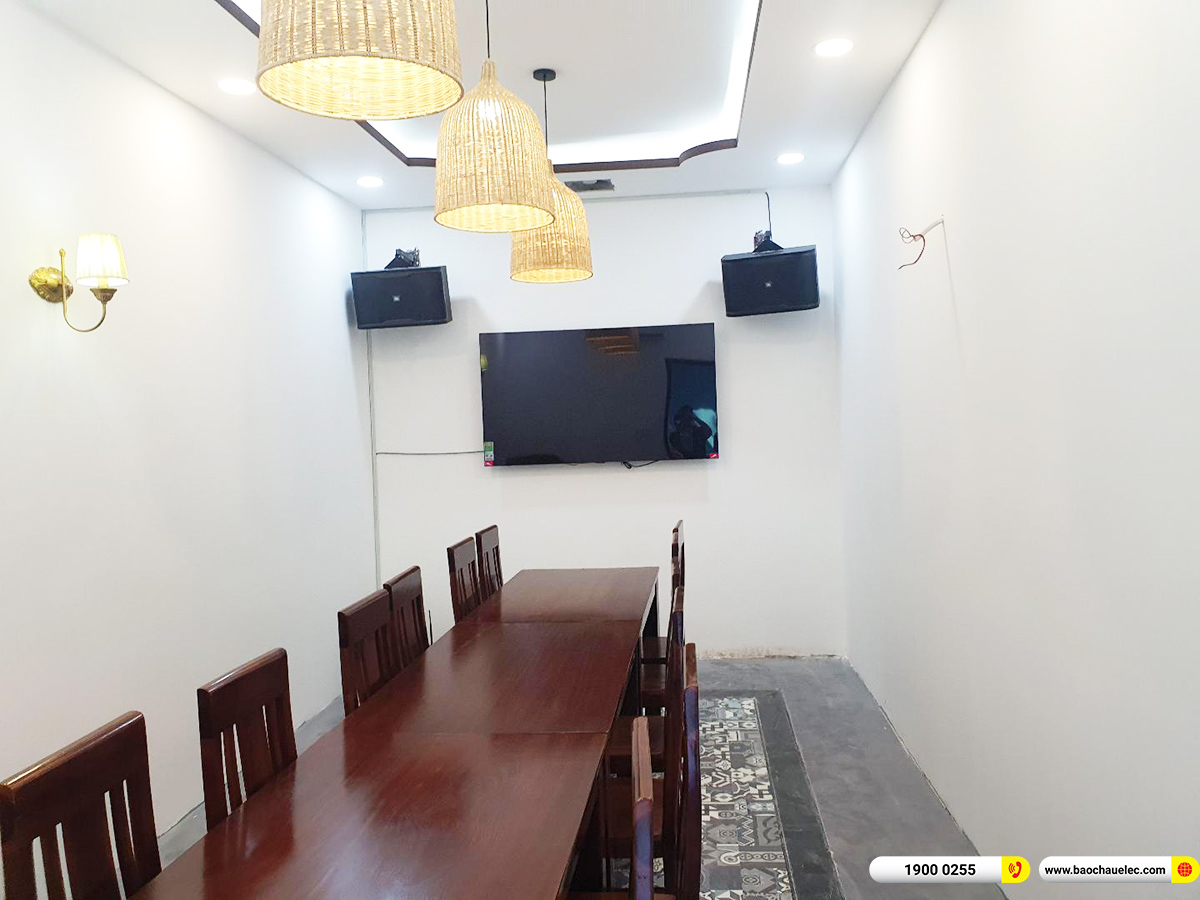 Lắp đặt 3 ph&ograve;ng karaoke JBL cho nh&agrave; h&agrave;ng của anh Thi ở TPHCM