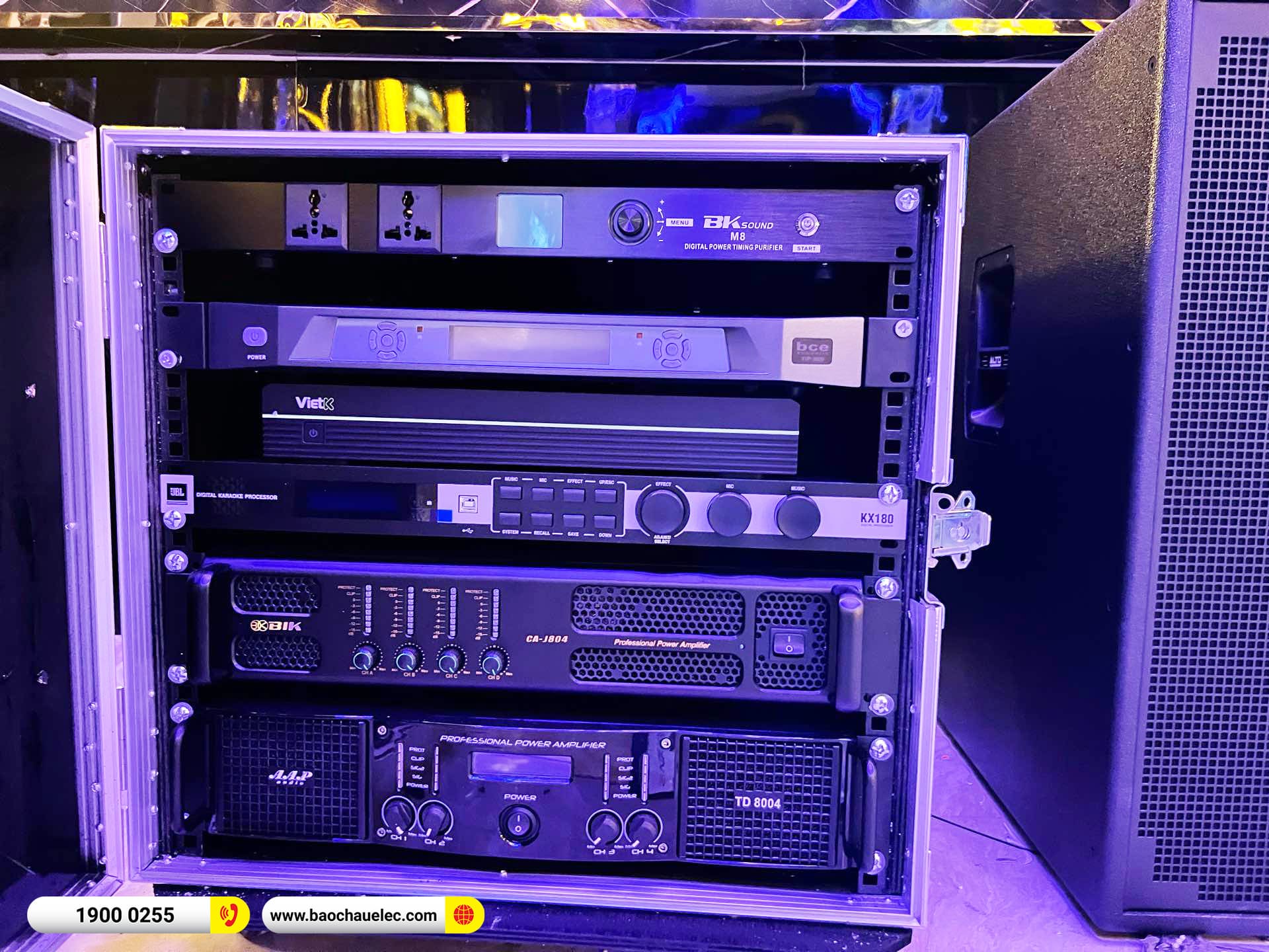 Lắp đặt 4 ph&ograve;ng h&aacute;t karaoke kinh doanh anh Long tại Quảng B&igrave;nh (BMB 1212SE, JBL KP4012, KX180A, CA-J804,&hellip;) 