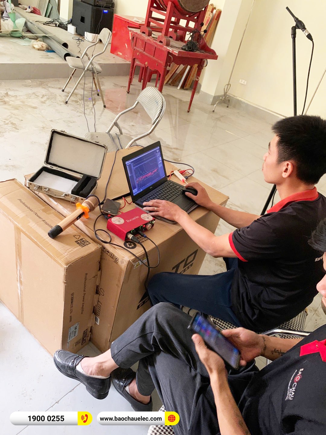 5 d&agrave;n &acirc;m thanh hội trường BIK cho 5 Nh&agrave; văn h&oacute;a Phường Ninh X&aacute; tại Bắc Ninh