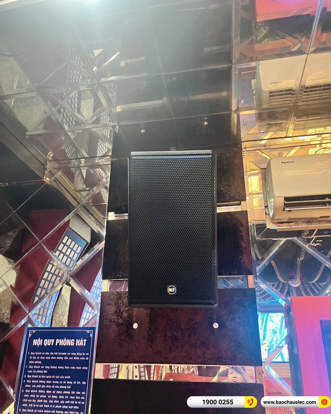 Lắp đặt 6 ph&ograve;ng h&aacute;t kinh doanh RCF hơn 242tr cho qu&aacute;n Karaoke Galaxy tại Đắk Lắk