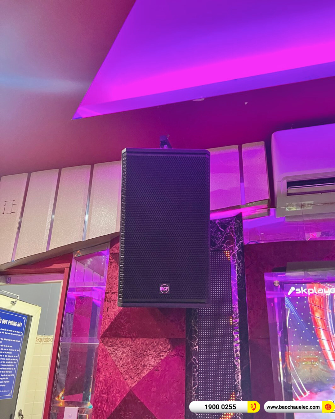 Lắp đặt 6 ph&ograve;ng h&aacute;t kinh doanh RCF hơn 242tr cho qu&aacute;n Karaoke Galaxy tại Đắk Lắk