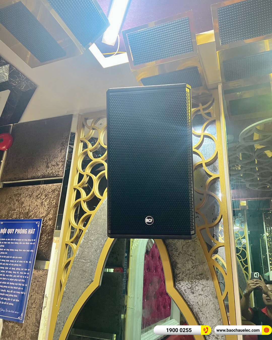 Lắp đặt 6 ph&ograve;ng h&aacute;t kinh doanh RCF hơn 242tr cho qu&aacute;n Karaoke Galaxy tại Đắk Lắk