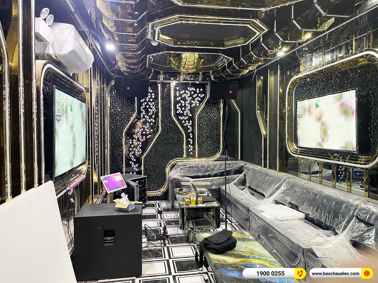 Lắp đặt 6 ph&ograve;ng h&aacute;t karaoke kinh doanh cho qu&aacute;n Praha tại H&ograve;a B&igrave;nh (JBL KP4012 G2, CV1570, TD8004, JBL VX8,&hellip;)