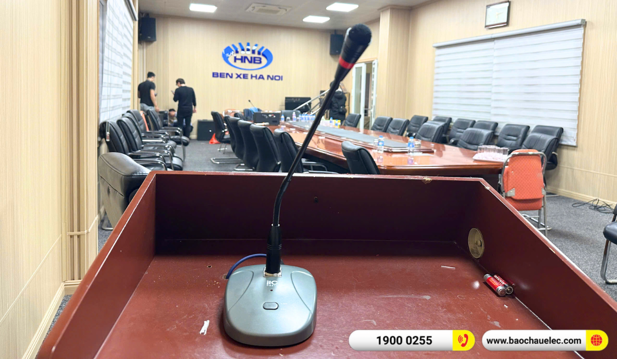 Lắp đặt &acirc;m thanh hội trường cho c&ocirc;ng ty cổ phần bến xe H&agrave; Nội tại Gi&aacute;p B&aacute;t