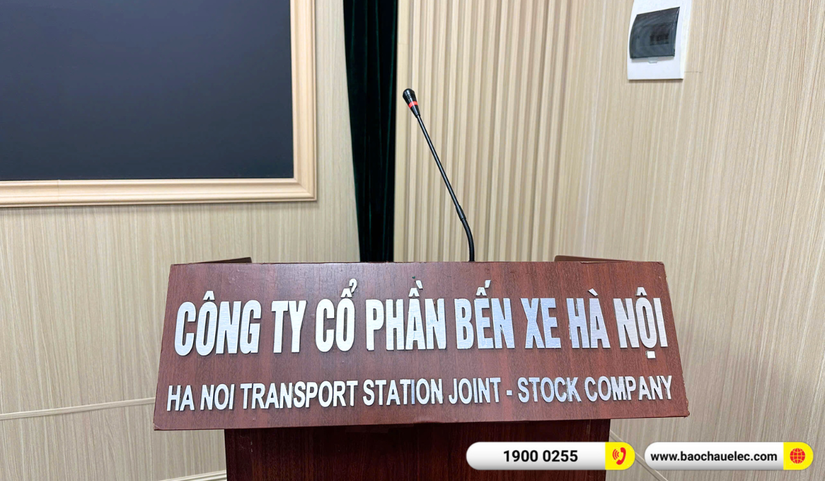 Lắp đặt &acirc;m thanh hội trường cho c&ocirc;ng ty cổ phần bến xe H&agrave; Nội tại Gi&aacute;p B&aacute;t