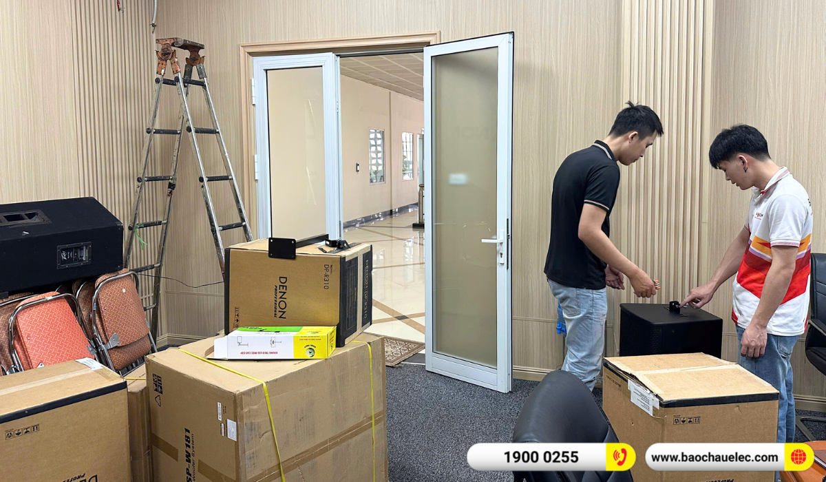 Lắp đặt &acirc;m thanh hội trường cho c&ocirc;ng ty cổ phần bến xe H&agrave; Nội tại Gi&aacute;p B&aacute;t