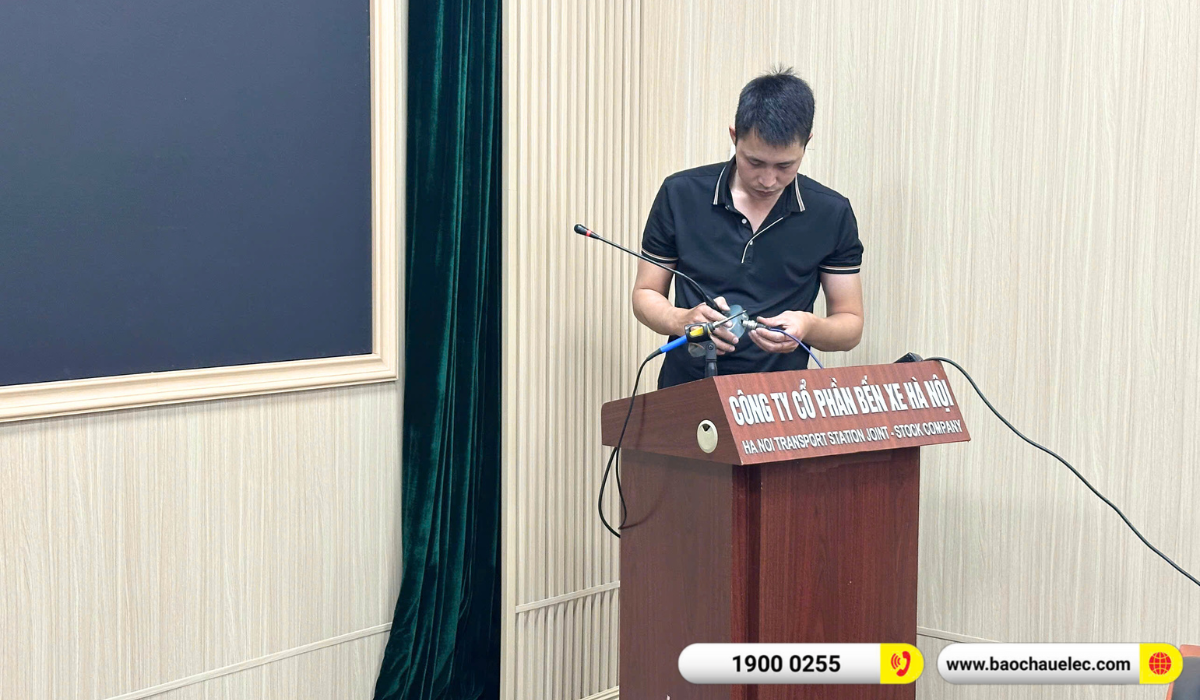 Lắp đặt &acirc;m thanh hội trường cho c&ocirc;ng ty cổ phần bến xe H&agrave; Nội tại Gi&aacute;p B&aacute;t