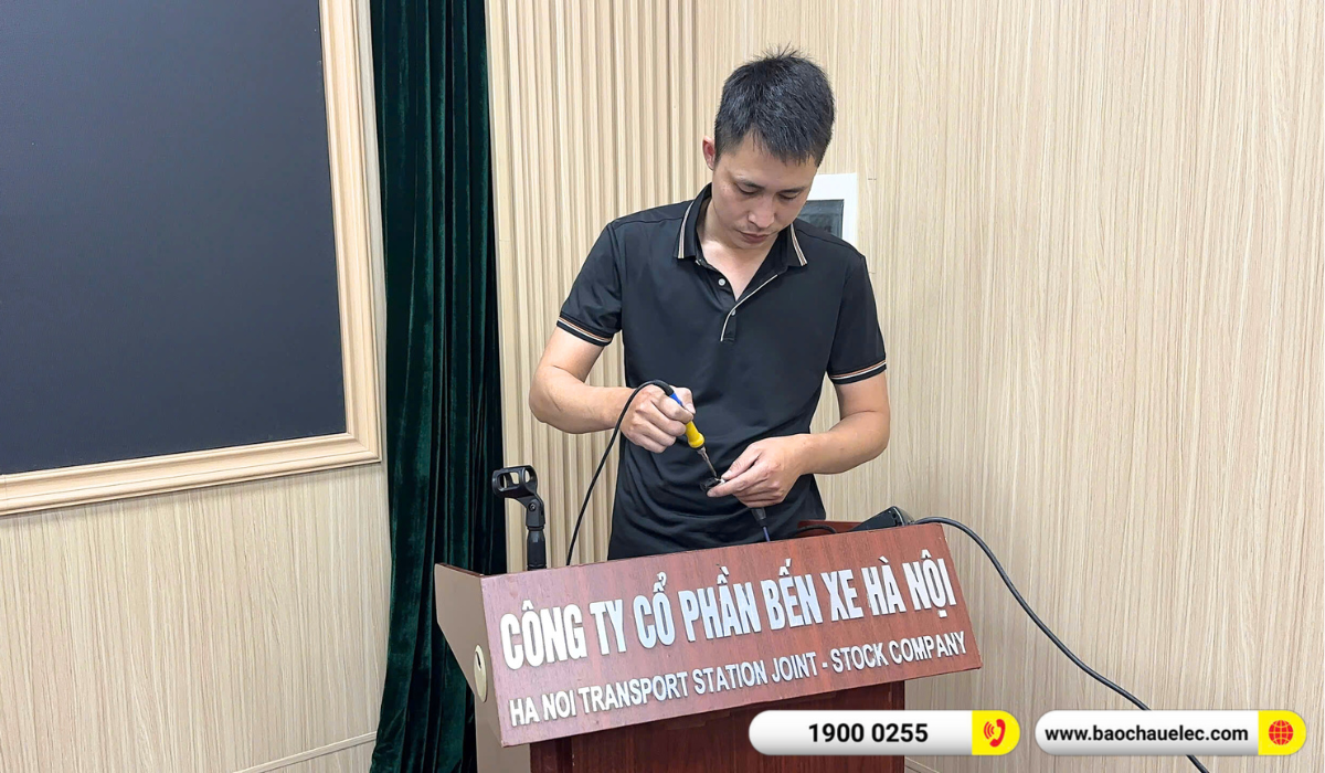 Lắp đặt &acirc;m thanh hội trường cho c&ocirc;ng ty cổ phần bến xe H&agrave; Nội tại Gi&aacute;p B&aacute;t