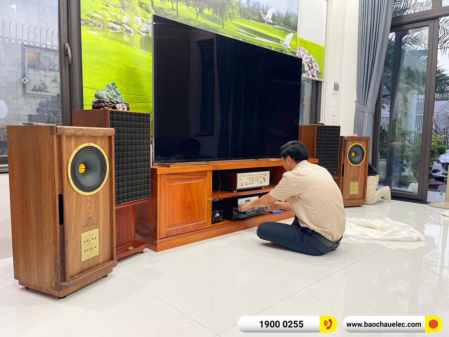 Lắp đặt Bộ Loa hi-end Tannoy hơn 148tr cho anh Dũng tại Đồng Nai