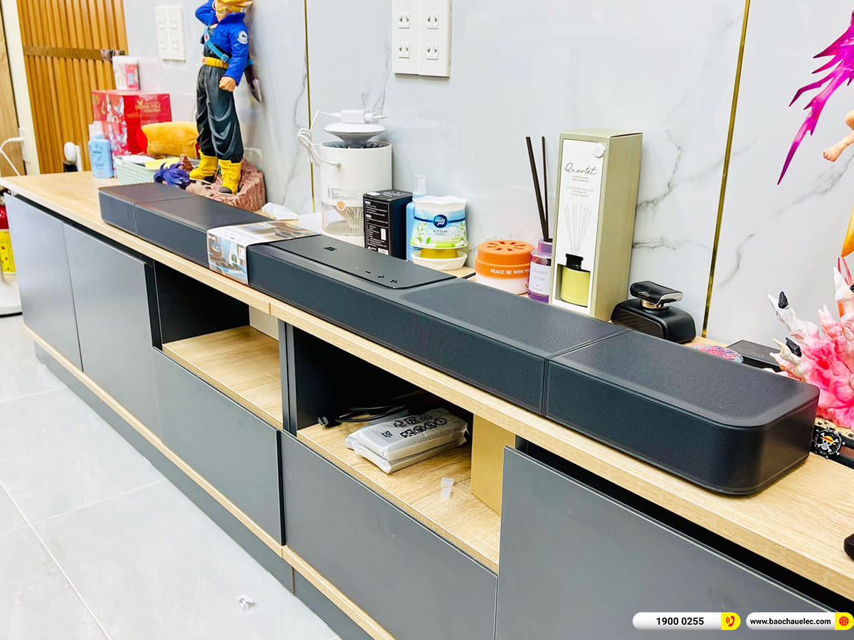Lắp đặt bộ loa soundbar JBL Bar 1300 cho anh Duy ở Hậu Giang