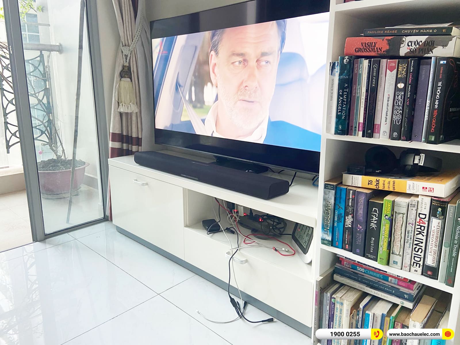 Lắp đặt bộ loa Soundbar Yamaha SR-B40A cho anh Quang ở TPHCM
