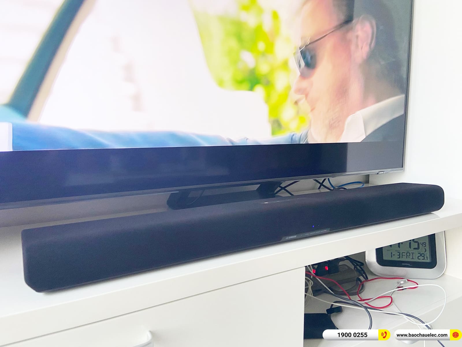 Lắp đặt bộ loa Soundbar Yamaha SR-B40A cho anh Quang ở TPHCM
