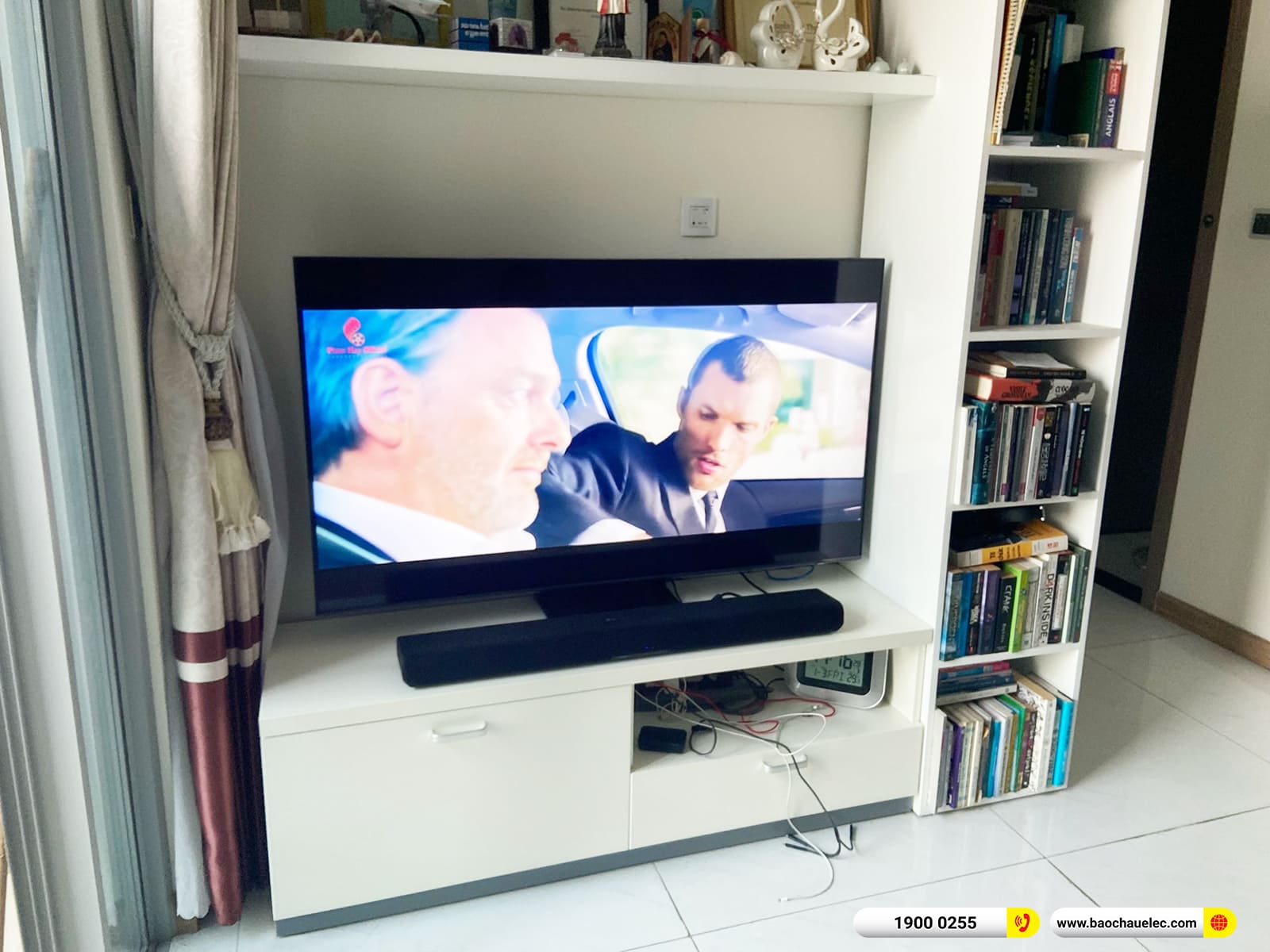 Lắp đặt bộ loa Soundbar Yamaha SR-B40A cho anh Quang ở TPHCM
