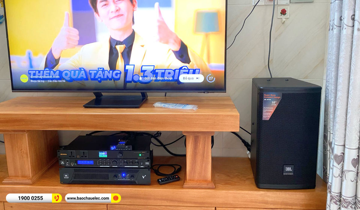 Lắp đặt d&agrave;n karaoke JBL hơn 65tr cho anh Chuyển tại TP HCM