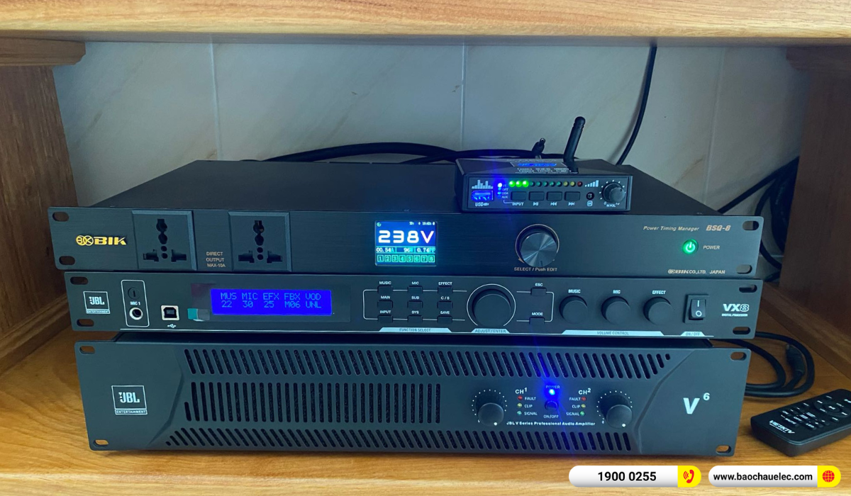 Lắp đặt d&agrave;n karaoke JBL hơn 65tr cho anh Chuyển tại TP HCM