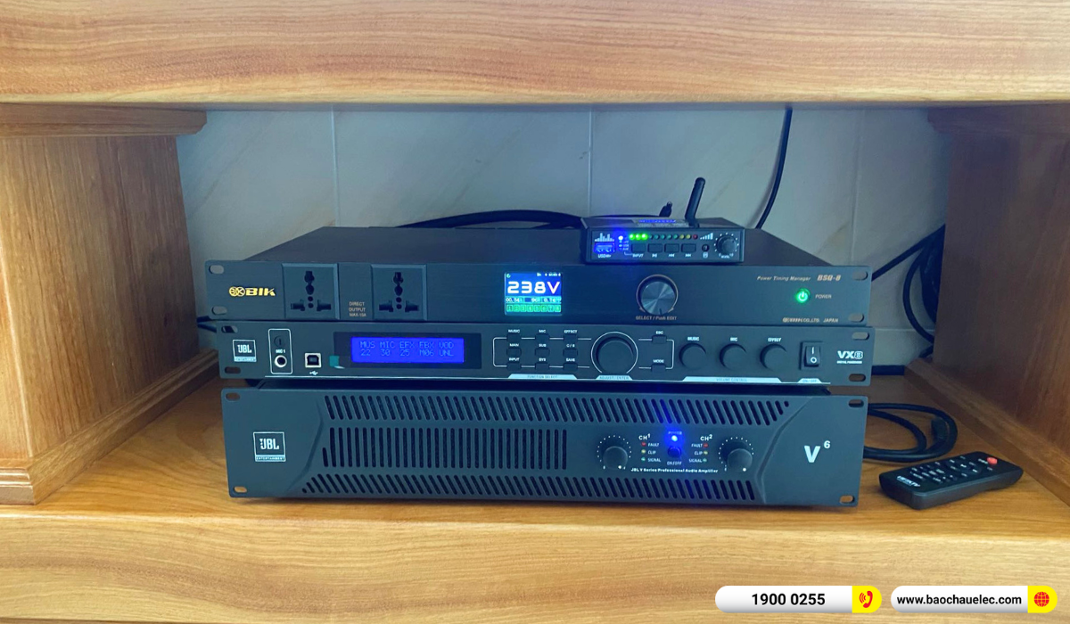 Lắp đặt d&agrave;n karaoke JBL hơn 65tr cho anh Chuyển tại TP HCM